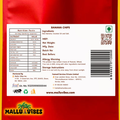 Mallu Vibes Banana Chips