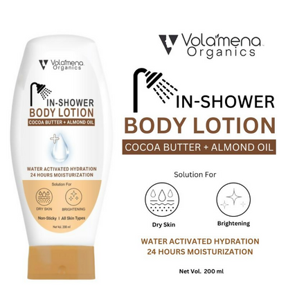 Volamena Cocoa + Almond In-Shower Body Lotion With Shea Butter