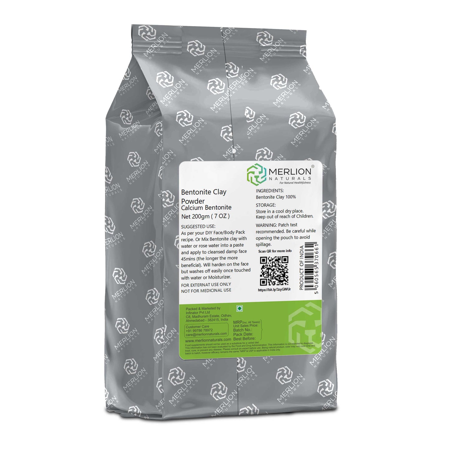Merlion Naturals Bentonite Clay Powder