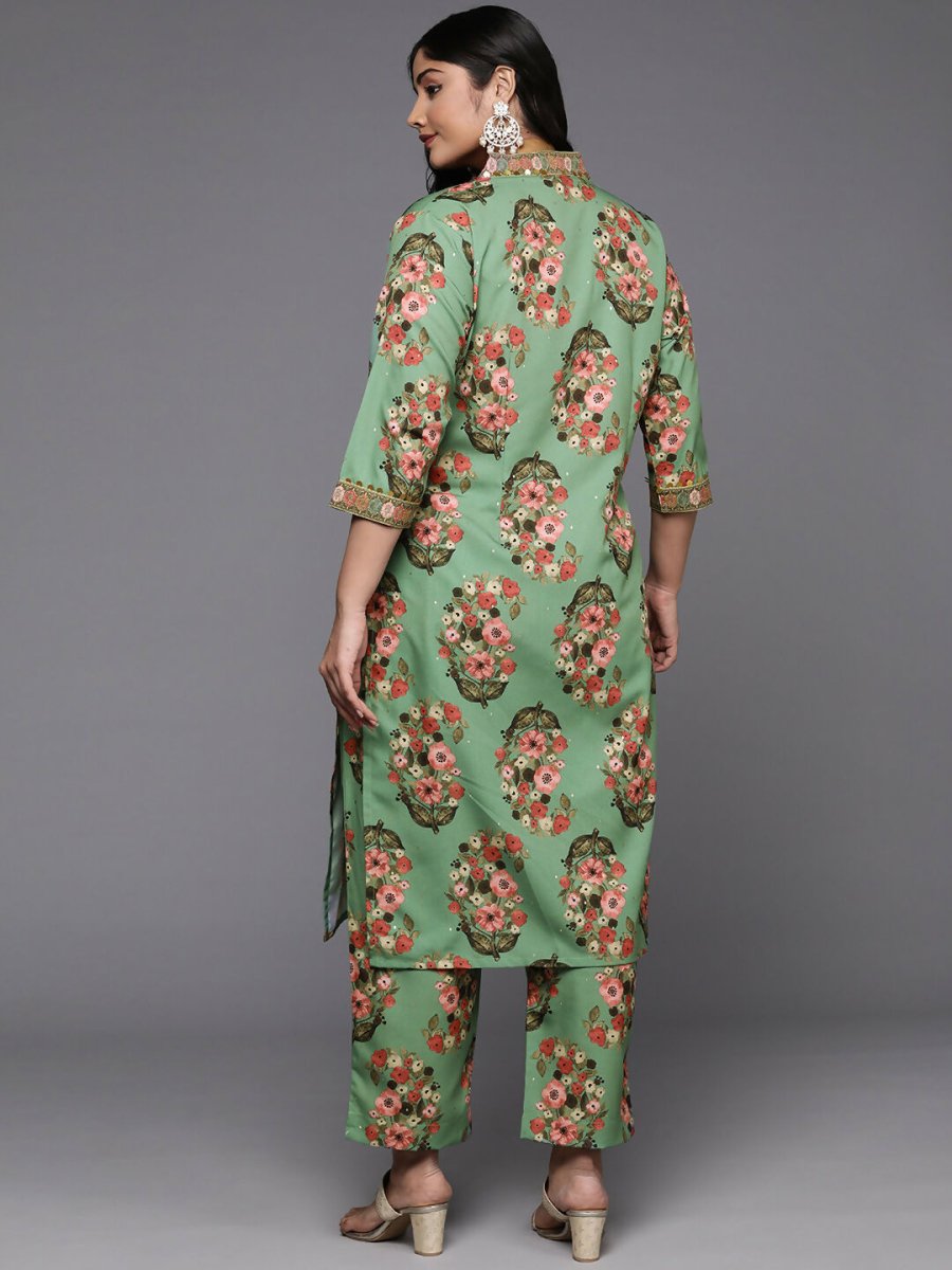 Ahalyaa Women's Traditional wear Kurta Set - Green