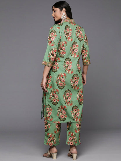 Ahalyaa Women's Traditional wear Kurta Set - Green