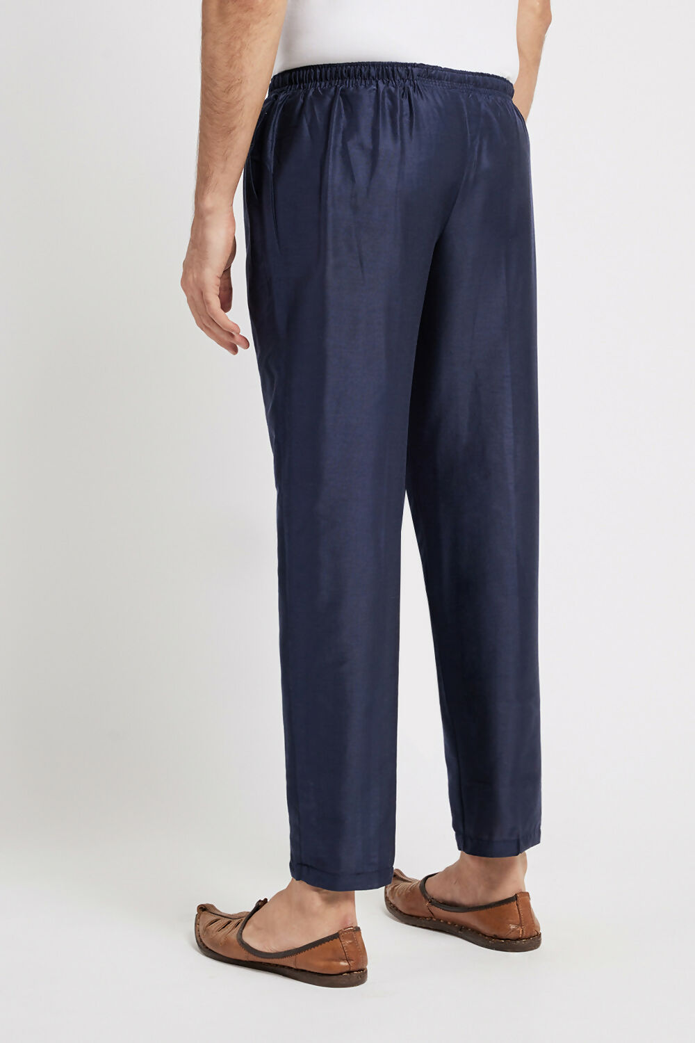 Ethnic India Blue solid Pant for Men