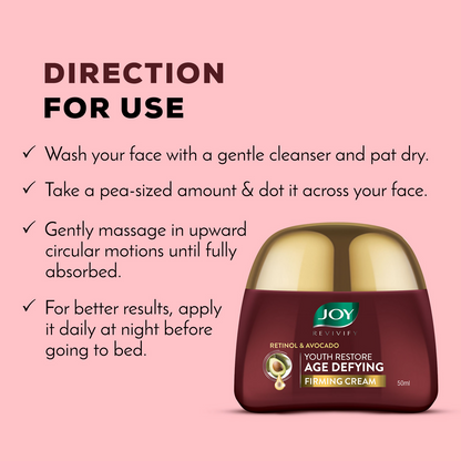 Joy Anti Ageing Face Cream with Retinol Ceramide & Avocado