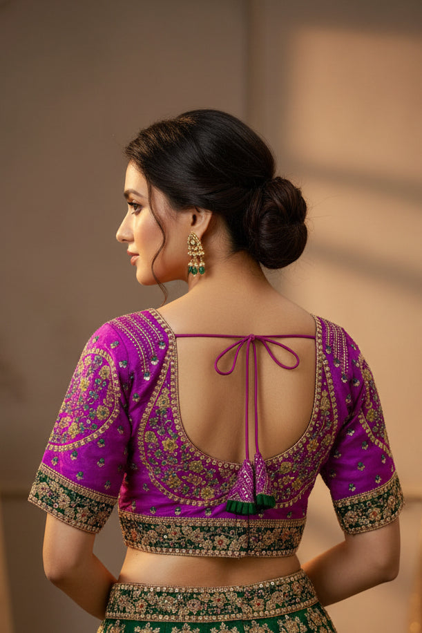 Purple blouse