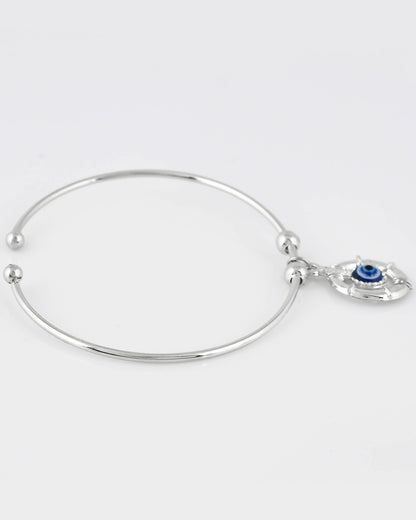 VOJ Stainless Steel Beads Silver Bracelet