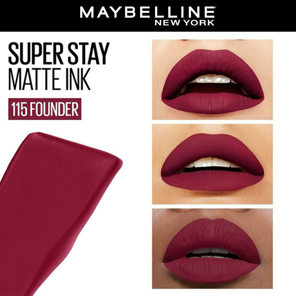 Maybelline New York Super Stay Matte Ink Liquid Lipstick - 115 Founder