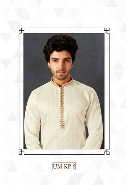 Joban Fashion White Cotton Kurta Pyjama