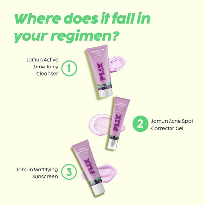 PLIX The Plant Fix Jamun Acne Spot Corrector Gel For Reducing Active Acne