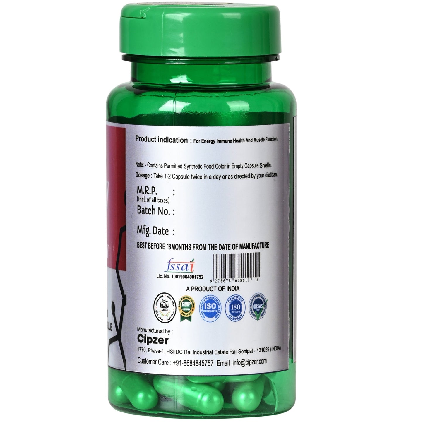Cipzer Energy Support Everyday Capsules