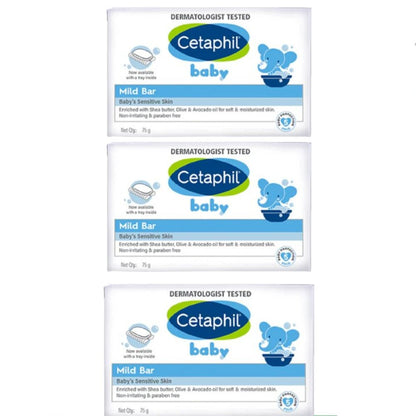 Cetaphil Baby Mild Bar Face & Body For Baby's Sensitive Skin