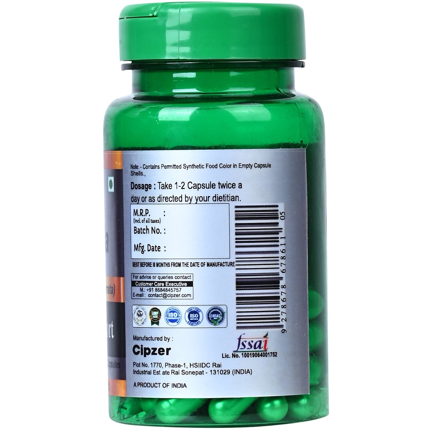 Cipzer Ginger Capsules