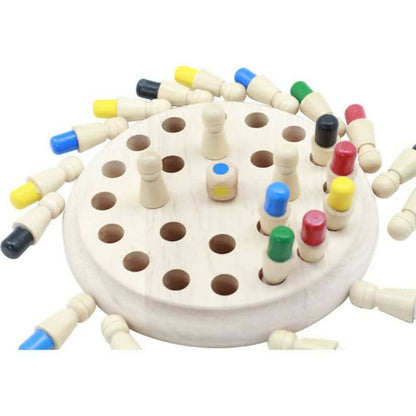 Kraftsman Wooden Memory Chess Game for Kids | Color Memory Chess Game | Educational Toy