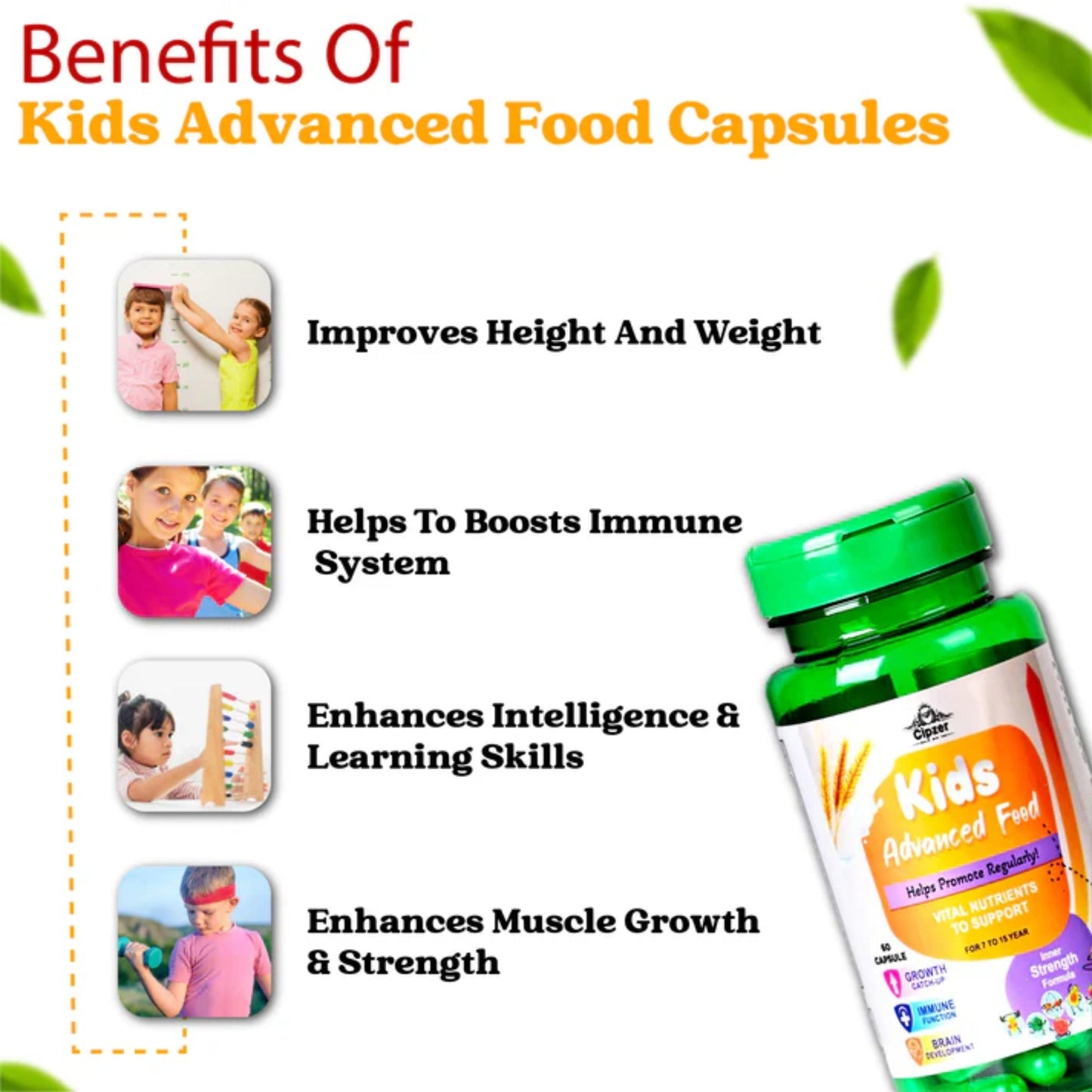 Cipzer Kids Advanced Food Capsules