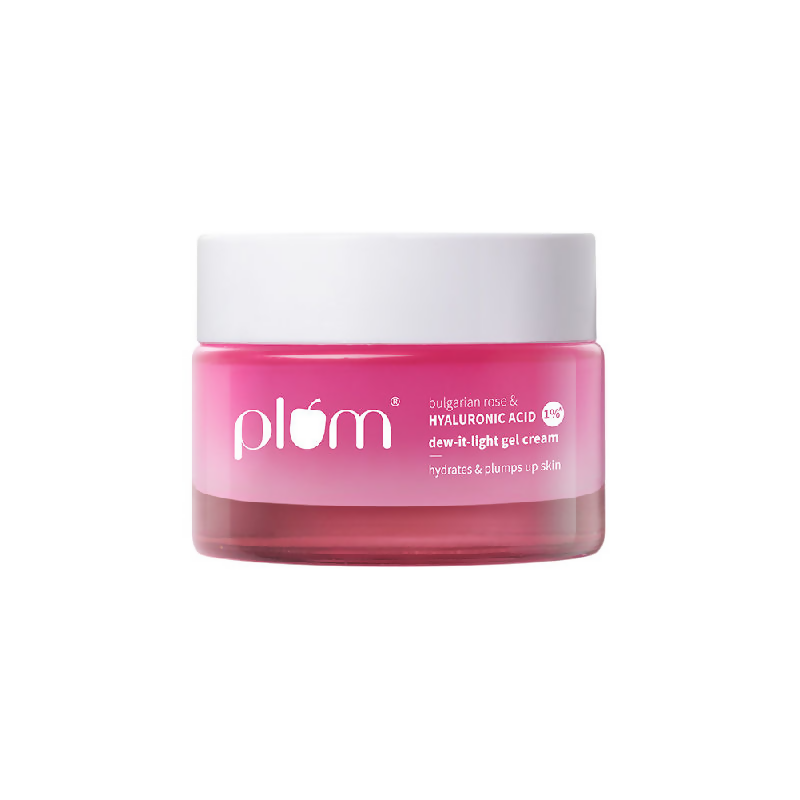 Plum Bulgarian Rose And 1% Hyaluronic Acid Dew-It-Light Gel Cream