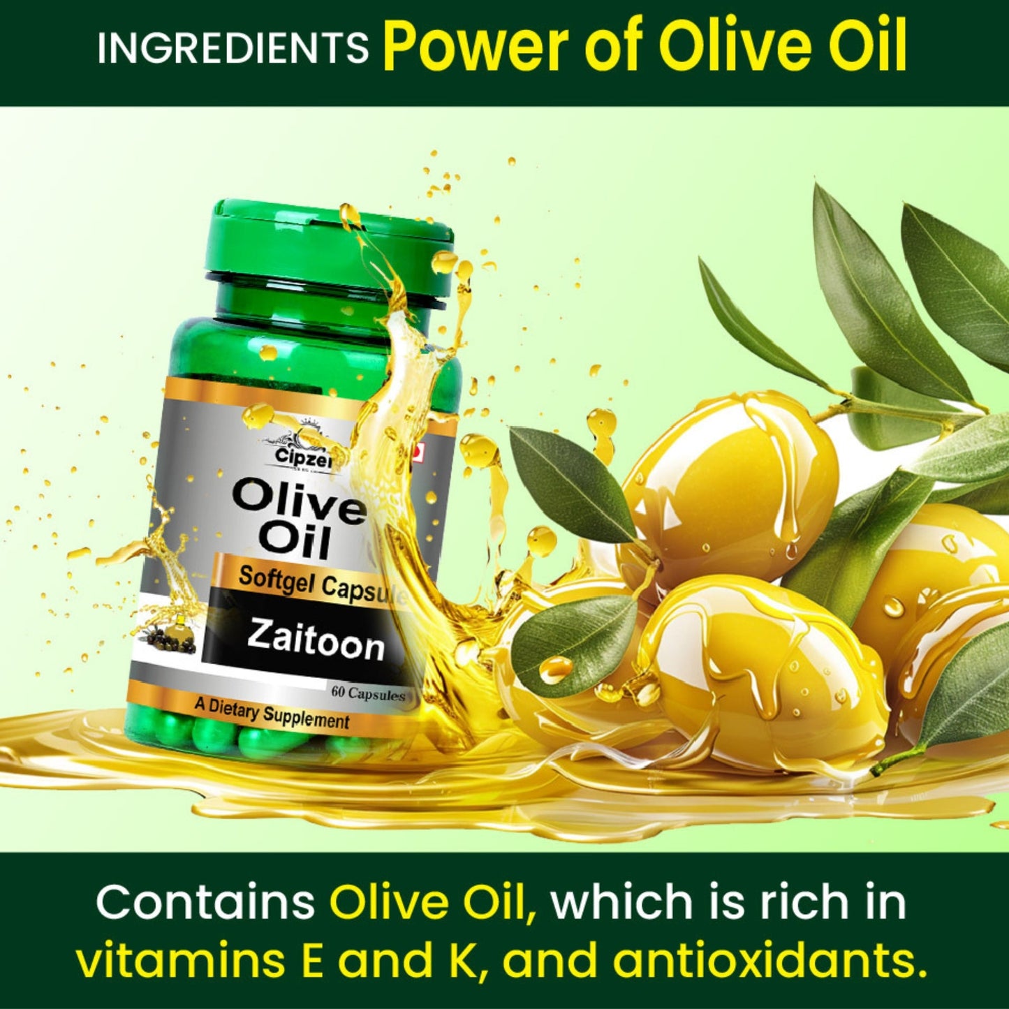 Cipzer Olive Oil Softgel Capsules