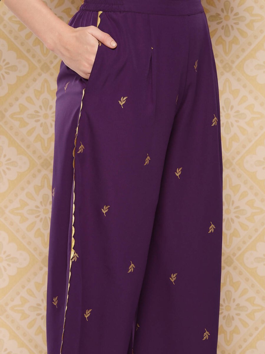 Ahalyaa Women's Traditional Wear Co-ods - Burgundy