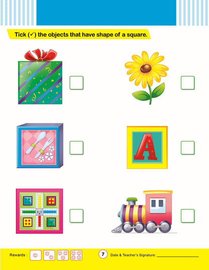 Cardinal Mathematics Primer A|Junior KG|Pattern & Shapes|Number 1-50|Fun Learning Maths Activity Book| Ages 3-6 Years