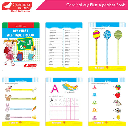 Cardinal My First Alphabet Books Set of 4| Alphabet Picture Book| My First ABC & Number Book| Picture Dictionary| Kindergarten Book| Ages 3-6 Years