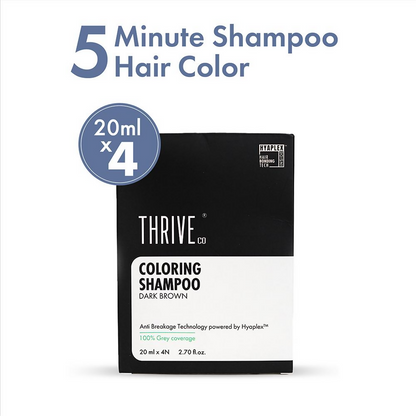 ThriveCo Coloring Shampoo - Dark Brown