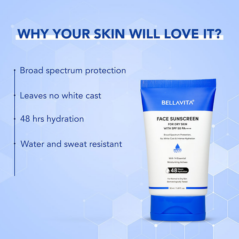 Bella Vita Organic Sunscreen SPF 50 For Dry Skin