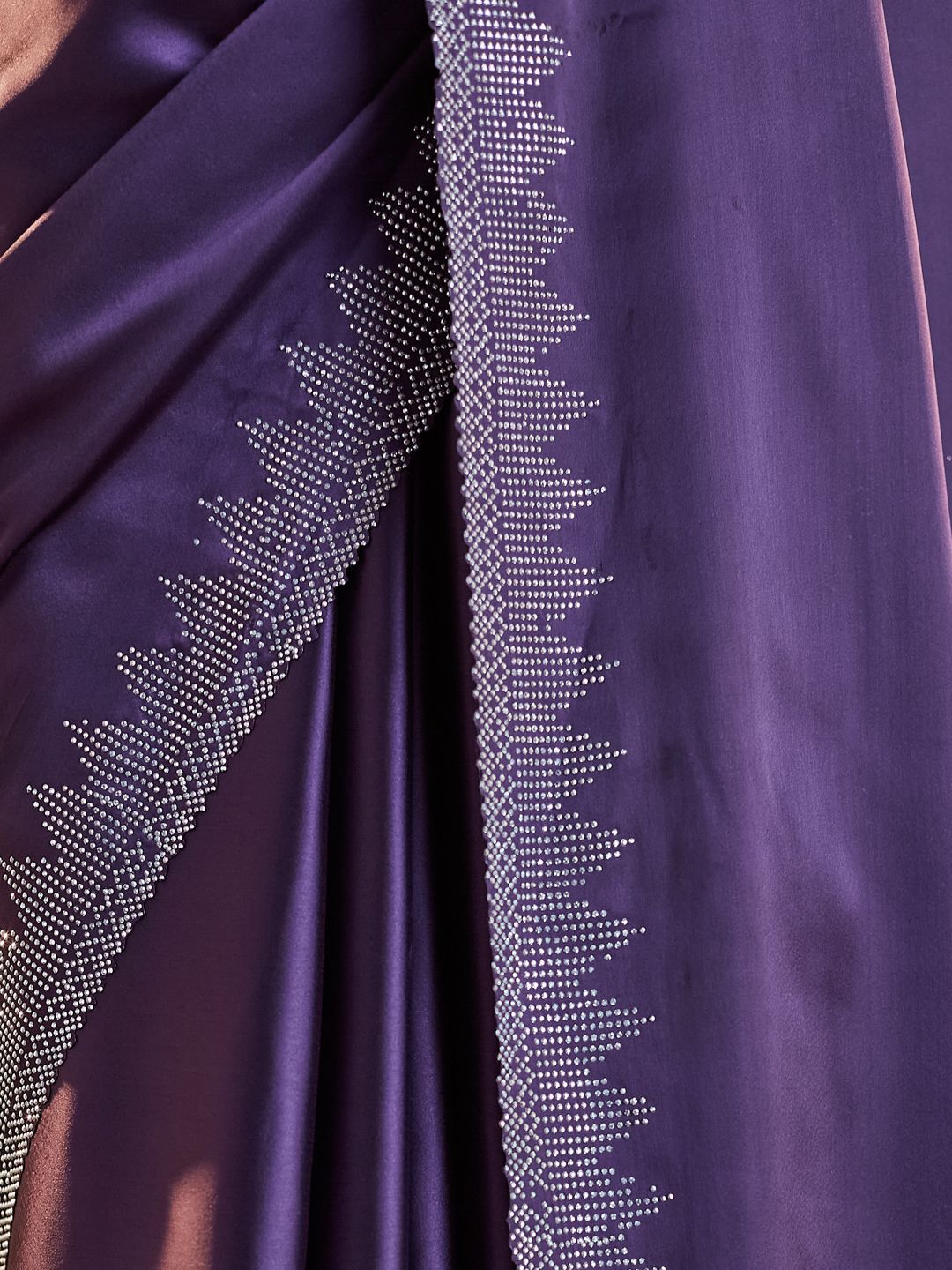 kasee Beads and Stones Satin Saree