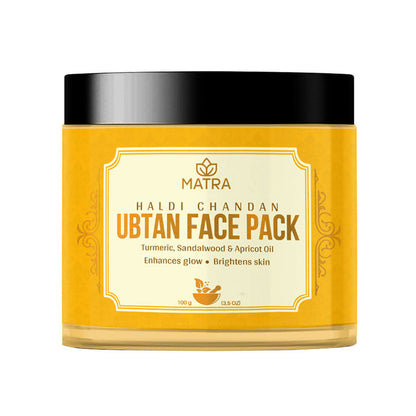 Matra Haldi Chandan Ubtan Face Pack To Enhance Glow & Brighten Skin