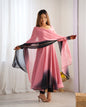 Lehenga Mart Wedding Wear Anarkali Suit With Dupatta - Onion Pink