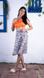 Noroke Sustainable fabric | Cupro Modal Cupro Modal Floral Wrap Skirt - Printed