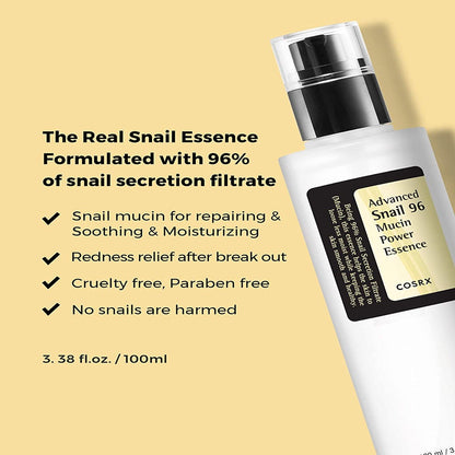 Cosrx Advanced Snail 96 Mucin Power Essence - Korean Skincare