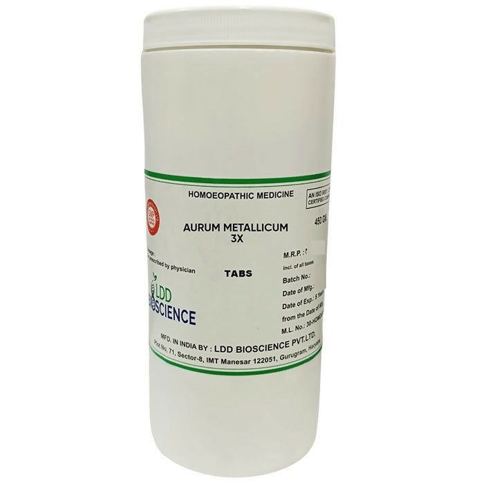 LDD Bioscience Homeopathy Aurum Metallicum 3X Tablets