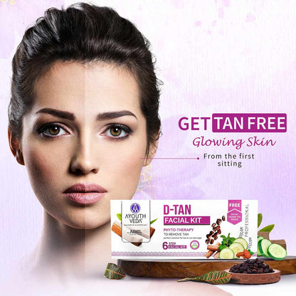Ayouthveda D- Tan Facial Kit for Tan Removal & Brightness