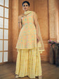 Myra Yellow Georgette Embroidered Designer Suit