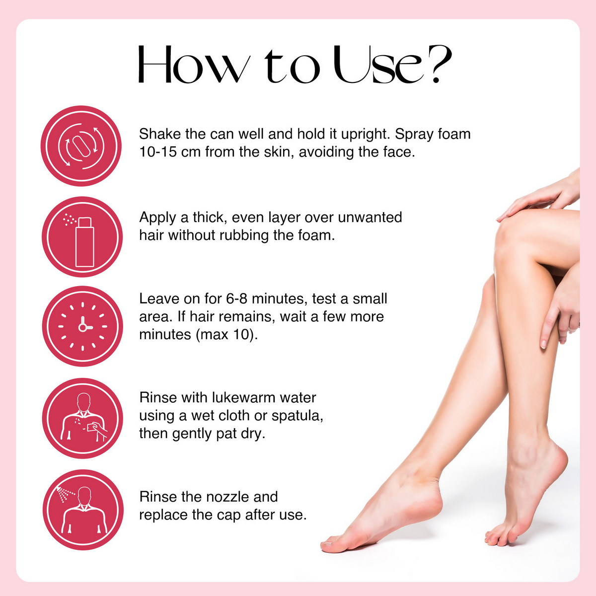 Nourish Mantra Urban Rani Hair Removal Foam with Shea Butter for Painless Hair Removal