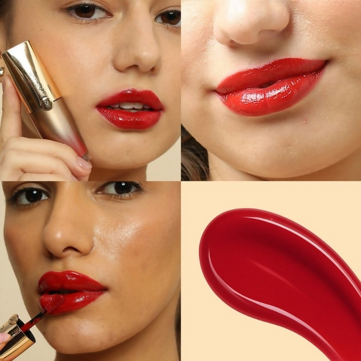Dunamiss Ramona Hydrating Lip Oil Gloss Crimson Red Kiss