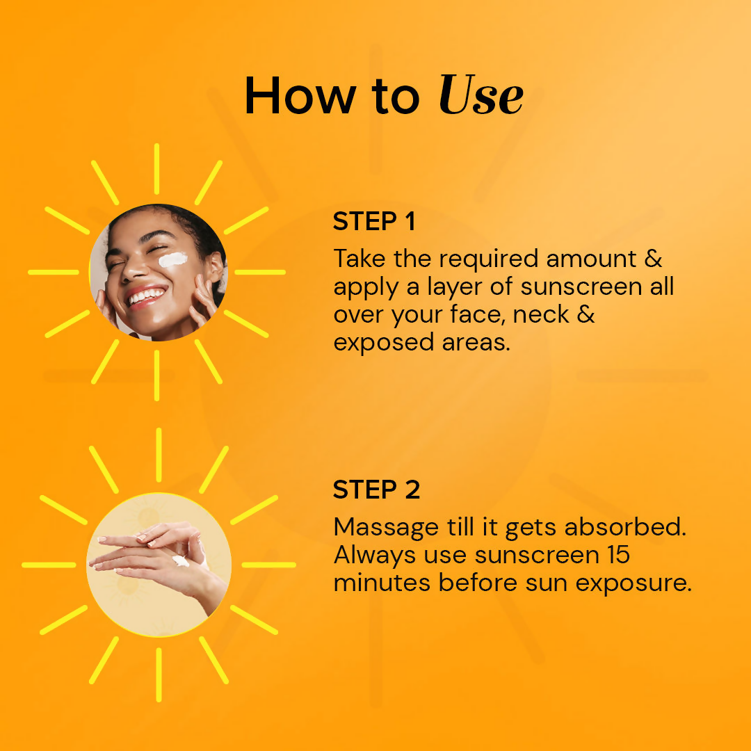 Khadi Natural Vitamin C + Hyaluronic Acid Sunscreen SPF 50 PA+++