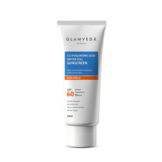 Glamveda 1% Hyaluronic Acid Water Full Sunscreen SPF 60 PA+++