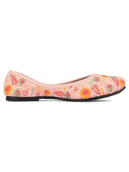 Desi Colour Women Indian Ethnic Footwear-Cushioned Brown Polish