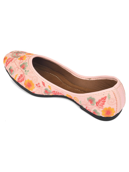 Desi Colour Women Indian Ethnic Footwear-Cushioned Brown Polish