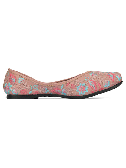 Desi Colour Women Indian Ethnic Footwear-Ultra Comfortable -Peach