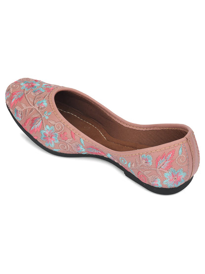 Desi Colour Women Indian Ethnic Footwear-Ultra Comfortable -Peach