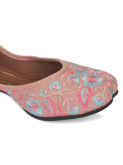 Desi Colour Women Indian Ethnic Footwear-Ultra Comfortable -Peach
