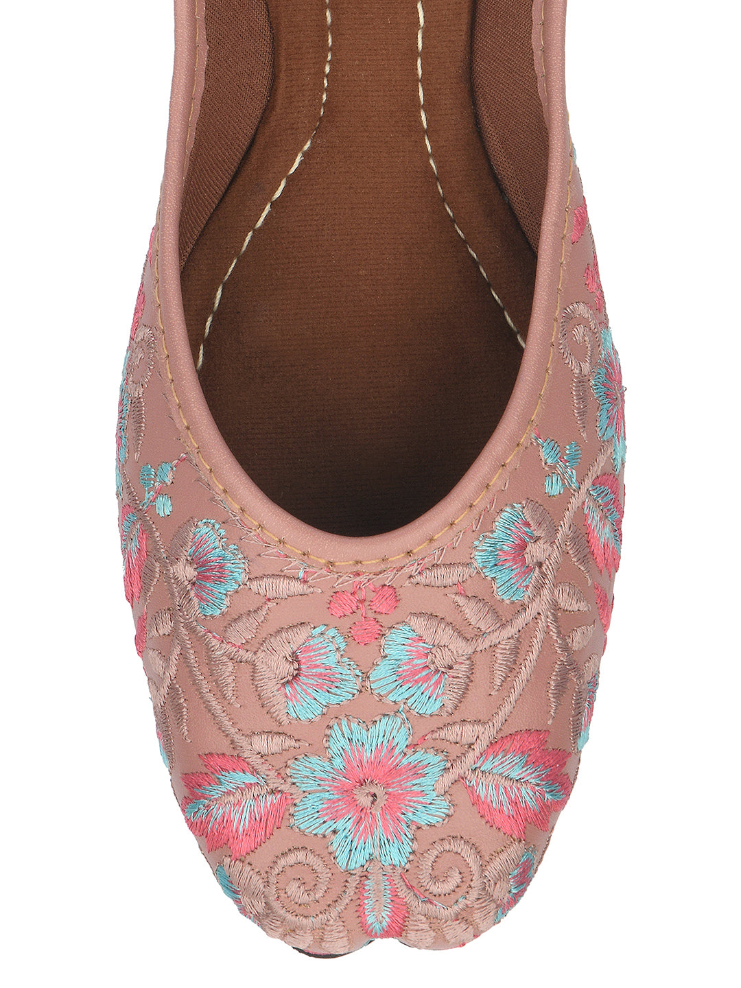 Desi Colour Women Indian Ethnic Footwear-Ultra Comfortable -Peach