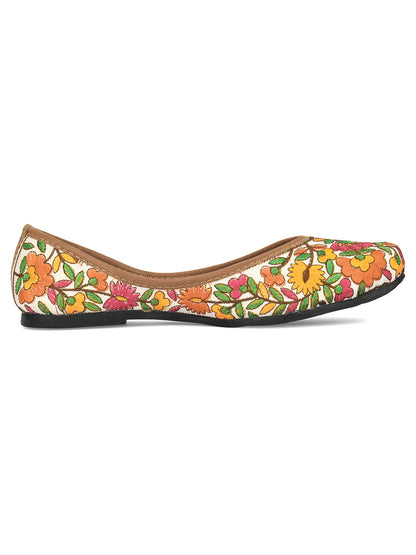 Desi Colour Women Indian Ethnic Footwear-Cushioned Multicolour