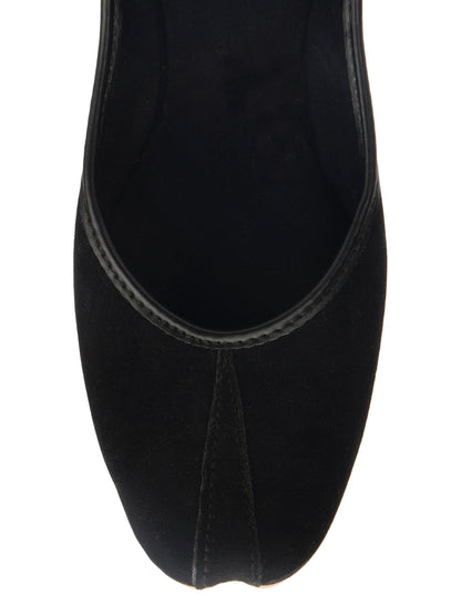 Desi Colour Women Indian Ethnic Footwear-Basic Suede -Black