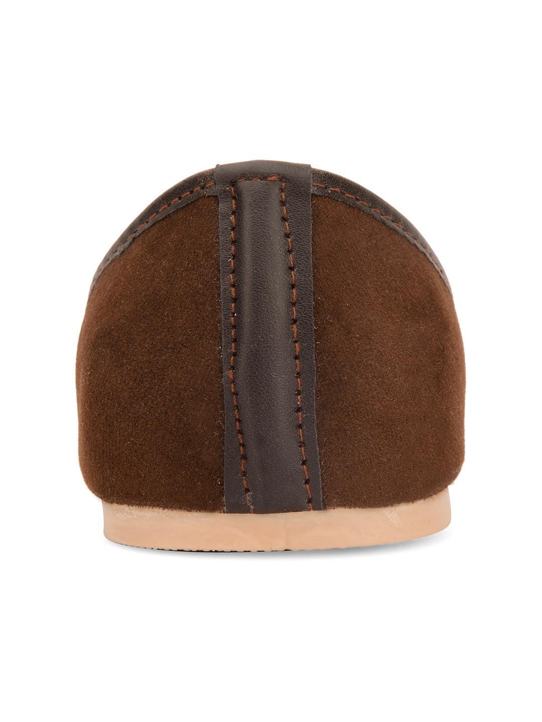 Desi Colour Women Indian Ethnic Footwear-Basic Suede -Brown