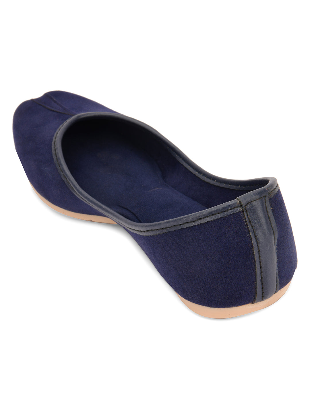 Desi Colour Women Indian Ethnic Footwear-Basic Suede -Blue