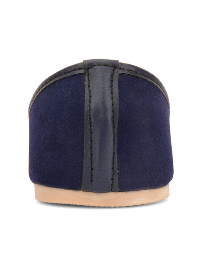 Desi Colour Women Indian Ethnic Footwear-Basic Suede -Blue