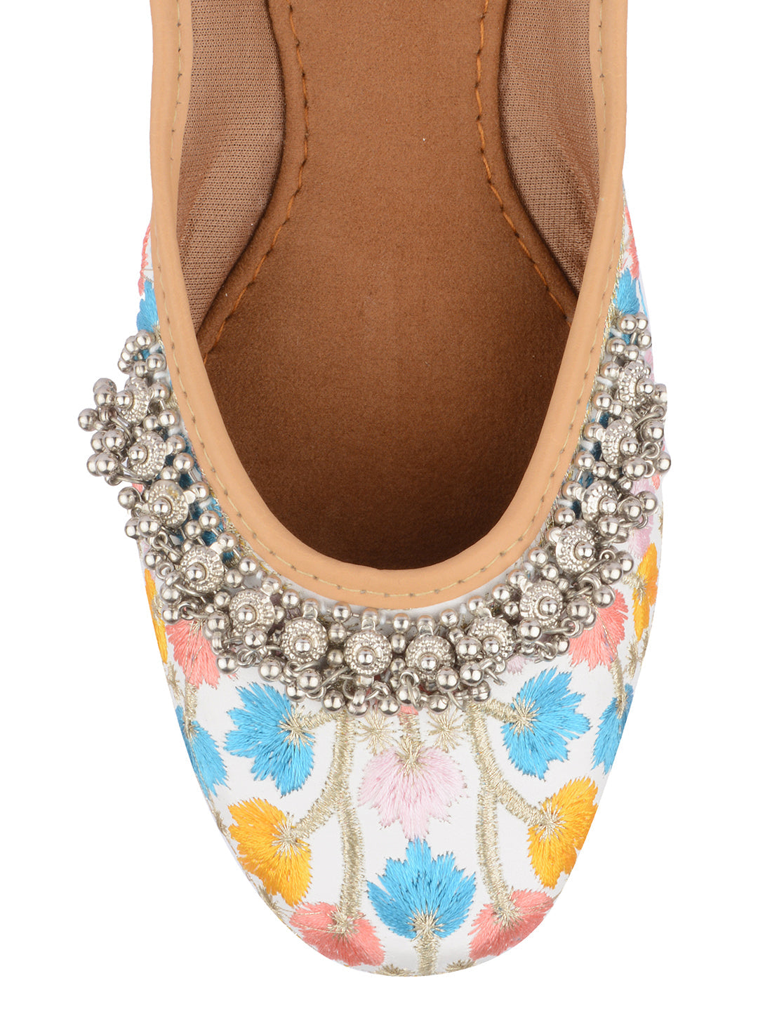 Desi Colour Women Indian Ethnic Footwear-Multi Gungroo