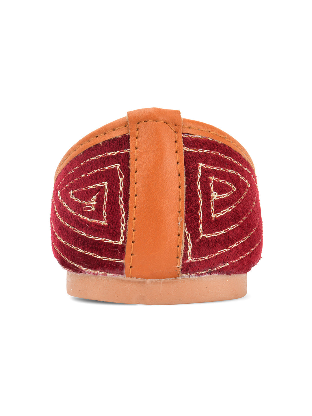 Desi Colour Women Indian Ethnic Footwear-Velvet Maroon