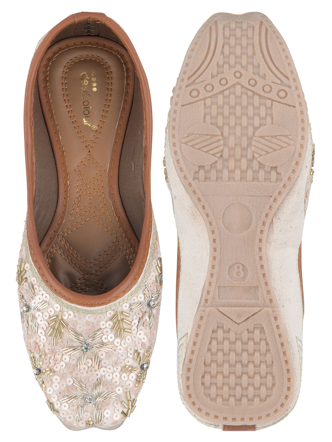 Desi Colour Women Indian Ethnic Footwear-Heavy Emb -3